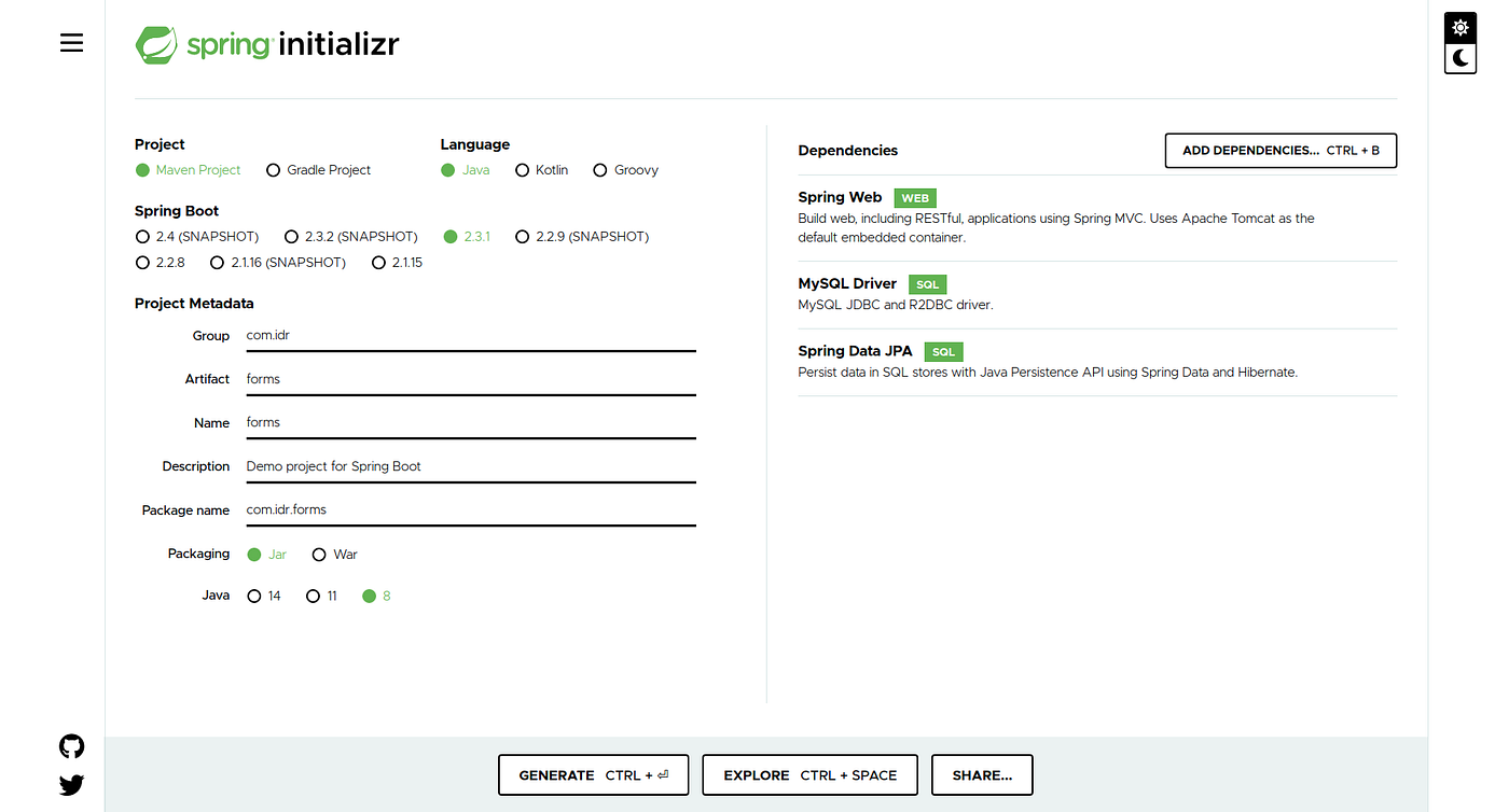 Posting Form data from ReactJS to MySQL database via Spring Boot Application:  Part 3 | by Bhavya Gupta | Medium