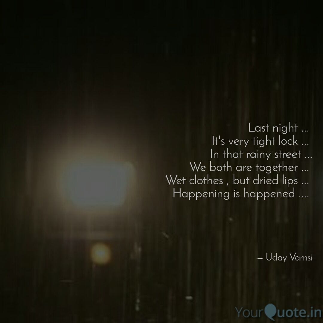 IT’S all about Yesterday night .. by Uday Vamsi Medium