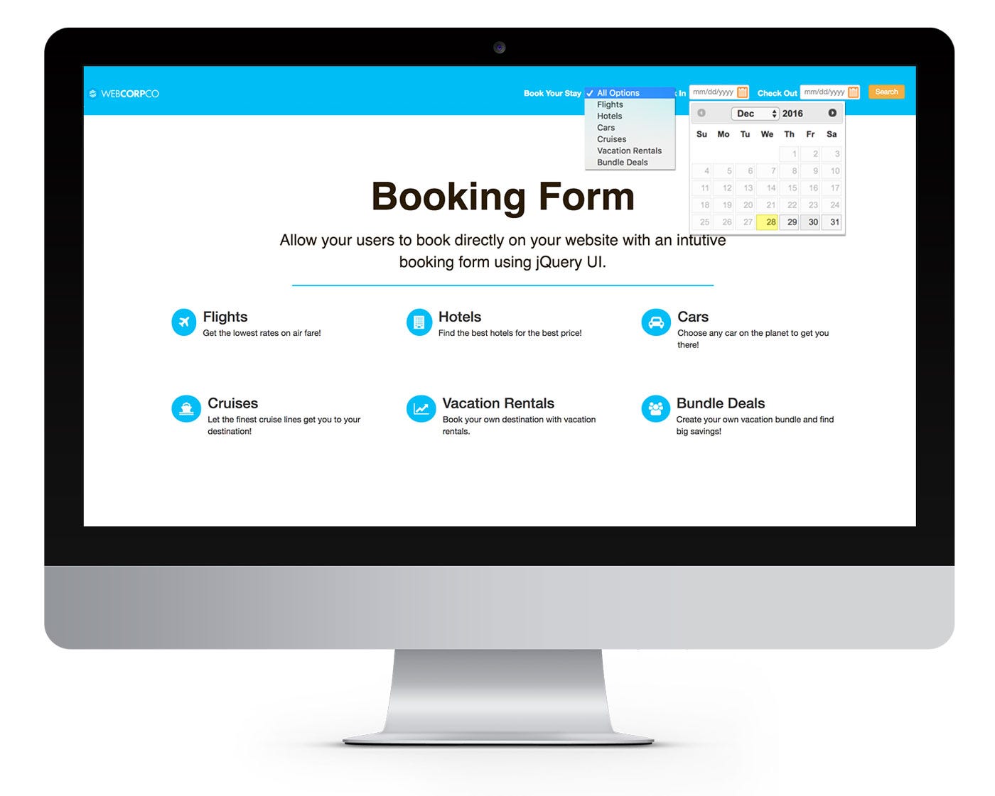 How to a Booking Form with jQuery UI | by Solodev | design | Medium