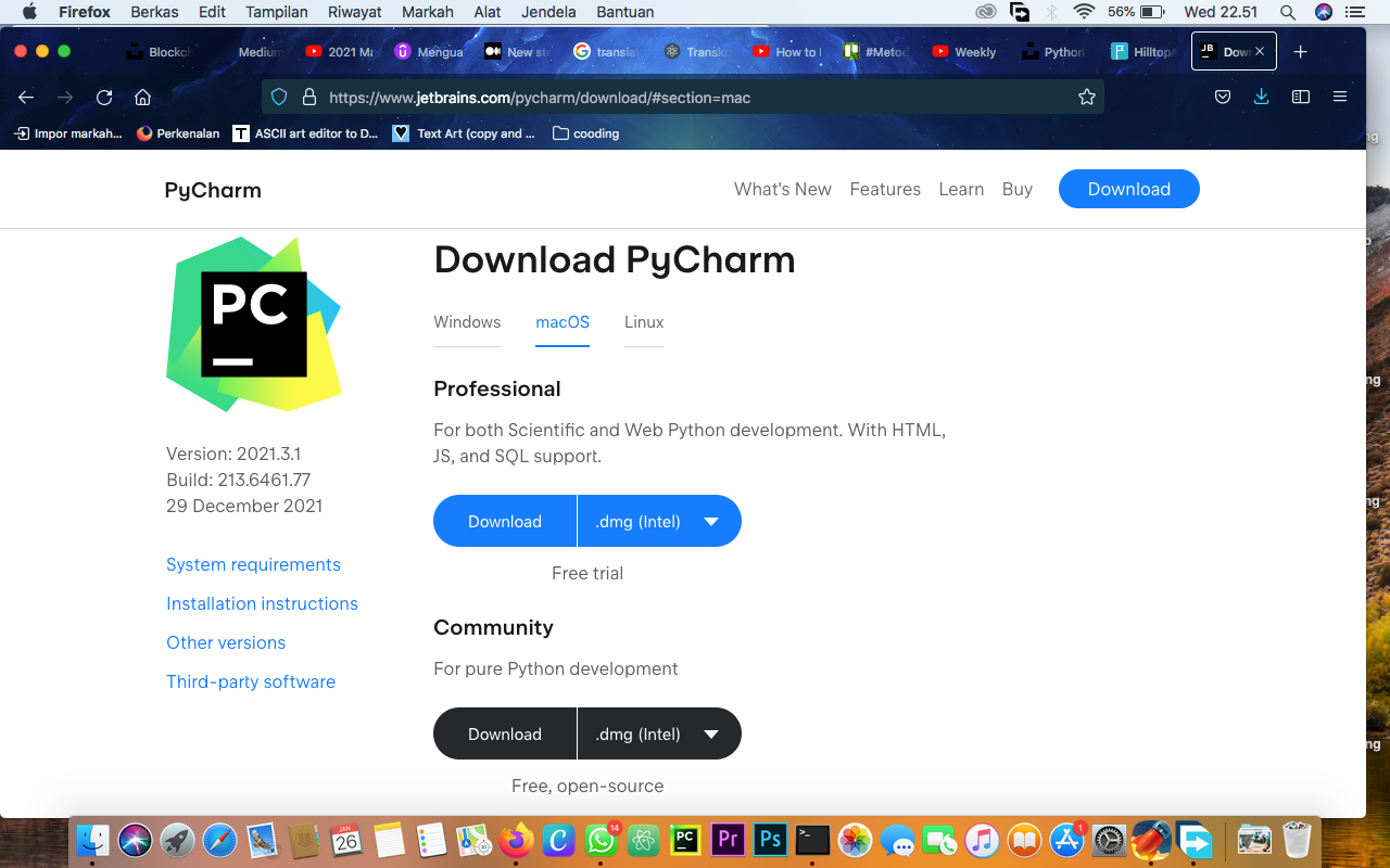 Installing Pycharm (advanced IDE for working on coding projects ...