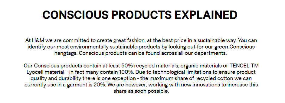 hm conscious collection