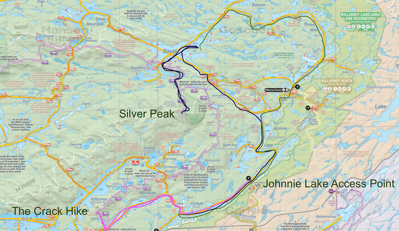 Killarney Canoe Routes Map Killarney Canoe Trip. I Love Killarney And Coming Back To… | By Michelle  Cordy | Medium