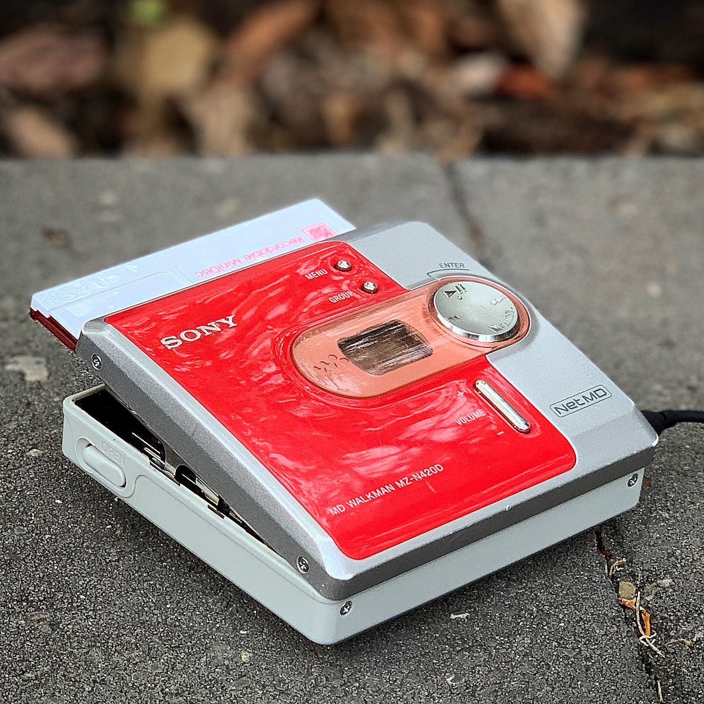 MiniDisc Retro to the Future. “Hey, is that a MiniDisc player?” asked