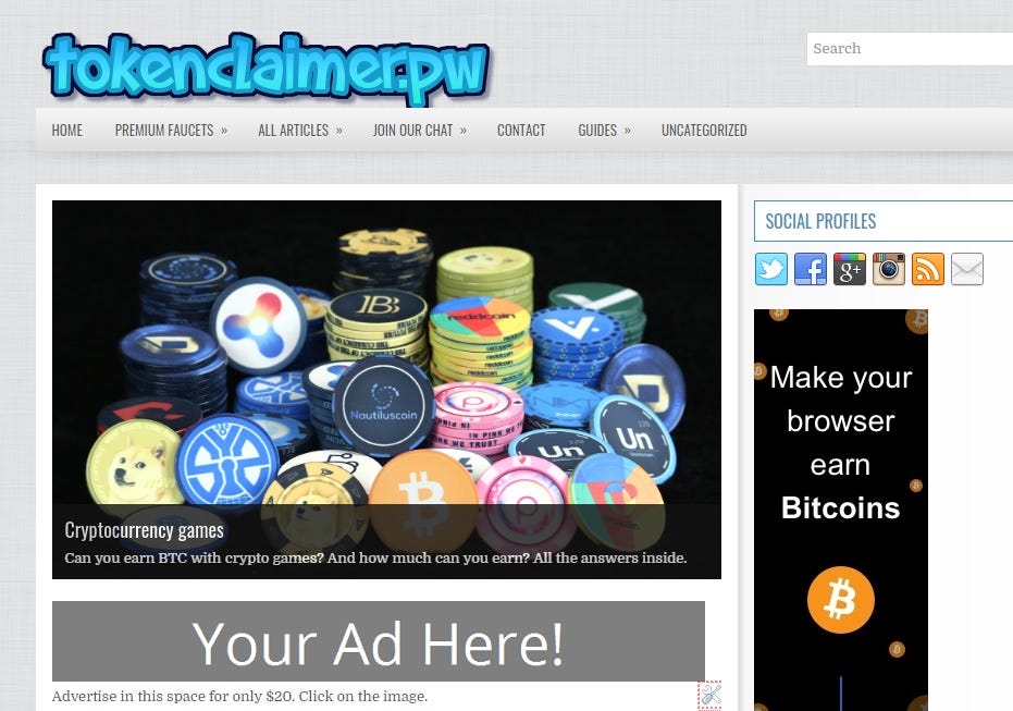 List With Sites That Help You Get Free Cryptocurrency - 