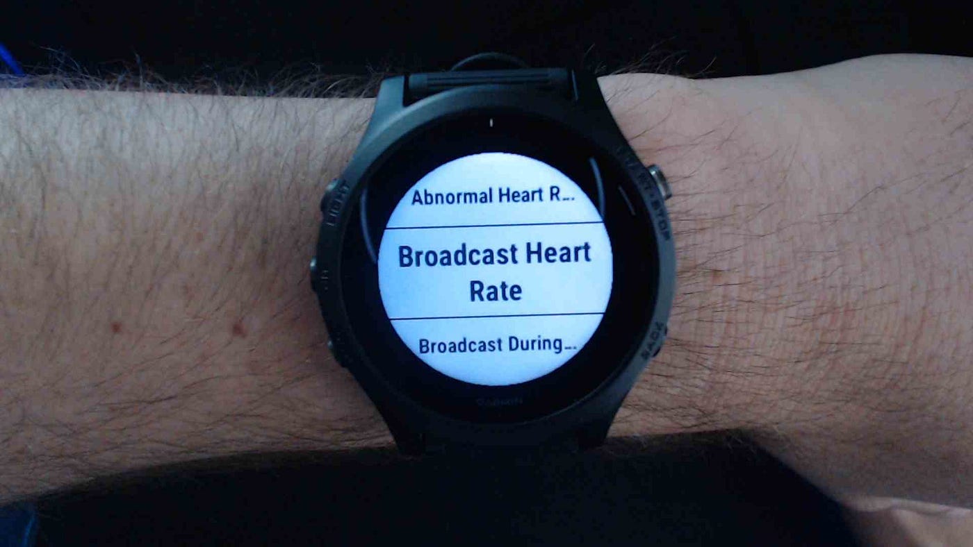 Streaming Heart Rate from Garmin with 