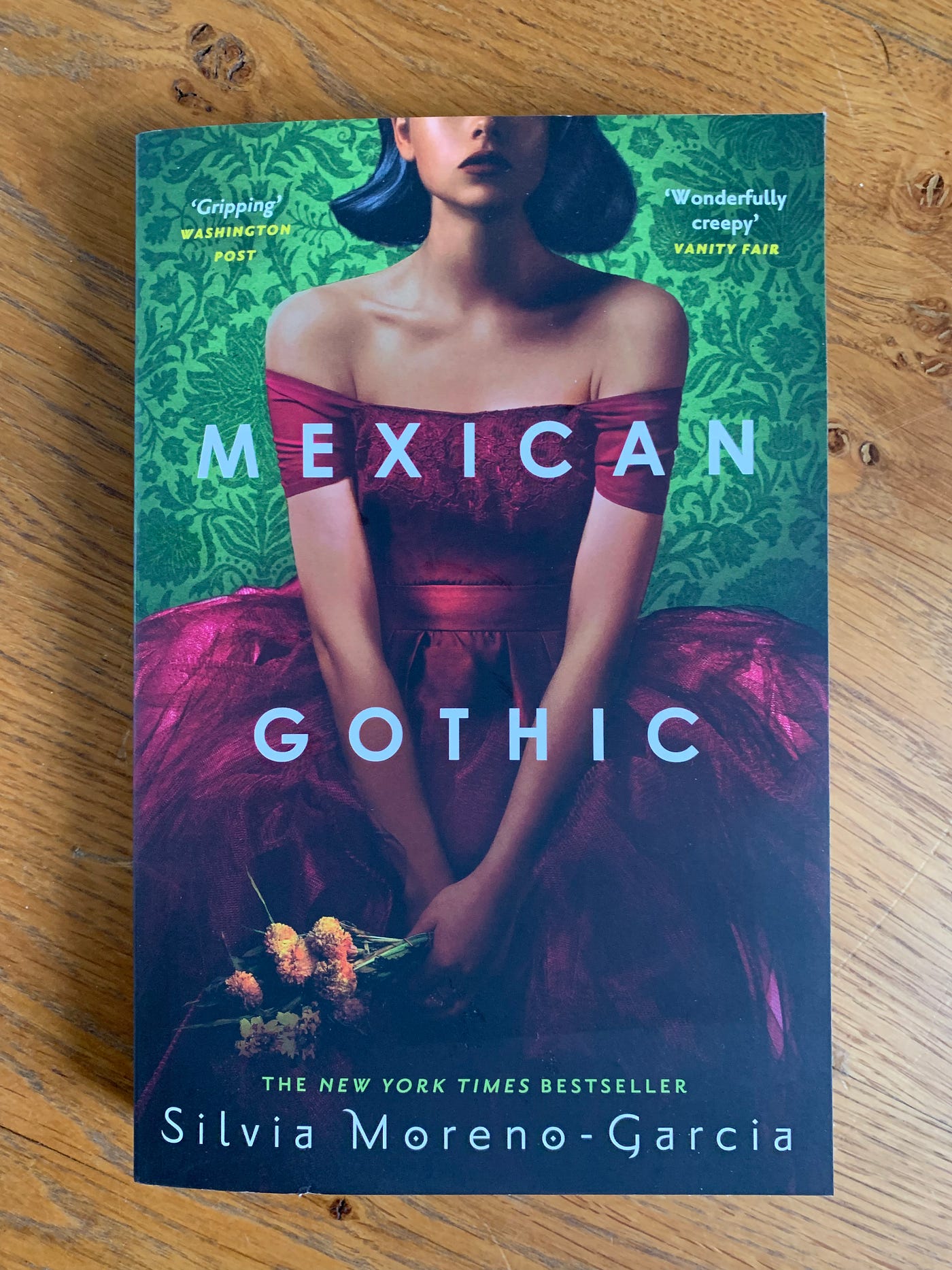 Front cover of the paperback edition of Mexican Gothic.