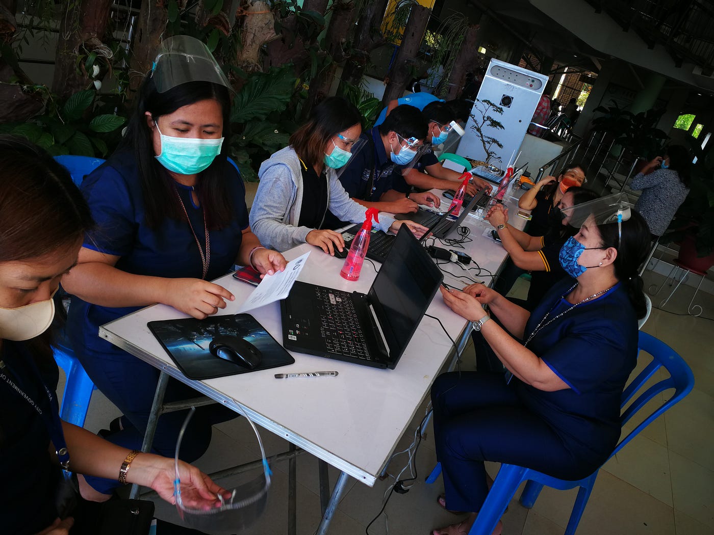 Innovation team at work as part of A Single Drop for Safe Water, Working Differently Challenge in the Philippines