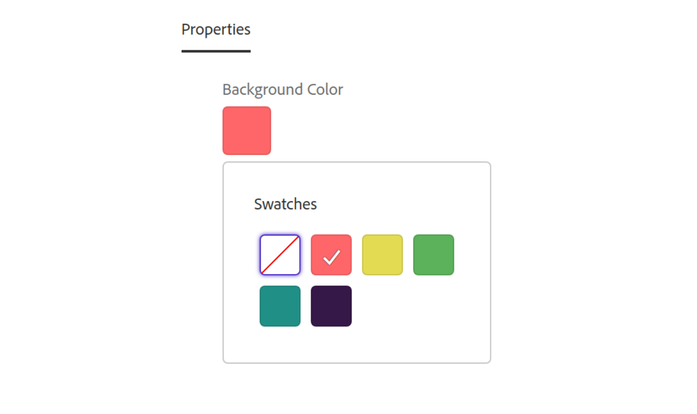 AEM: Creating a color picker with a predefined palette | by Theo Pendle |  Level Up Coding