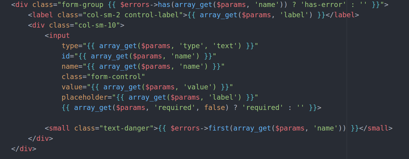 Creating Forms in Laravel fast!. Or how to build custom components ...