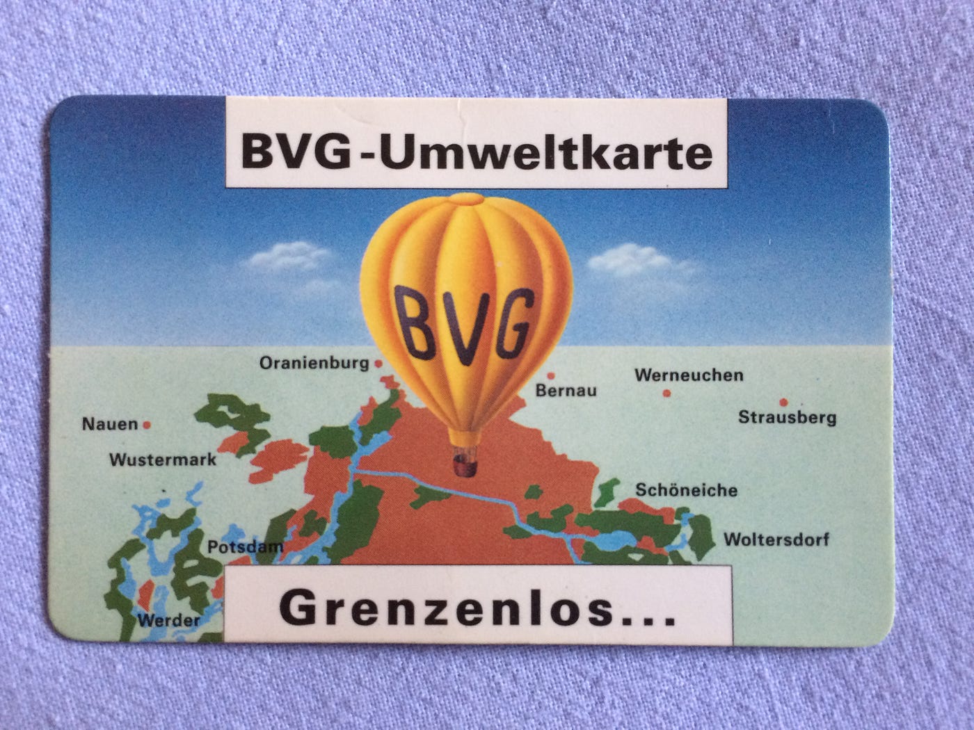 Berlin travel card, 1991
