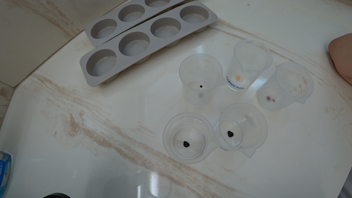 Clear Gem MP Soap with Food Coloring Gem Melt and Pour Soap Making