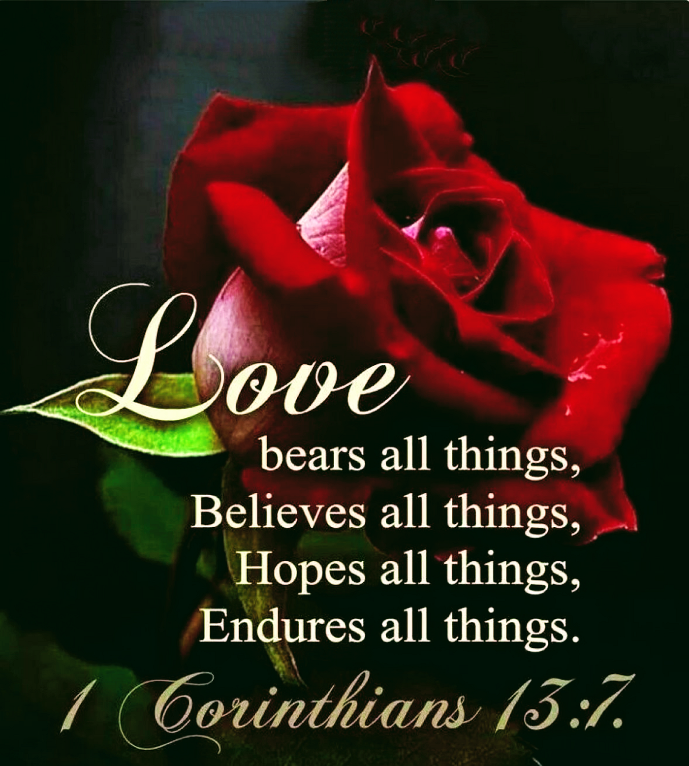 Believeth all things meaning