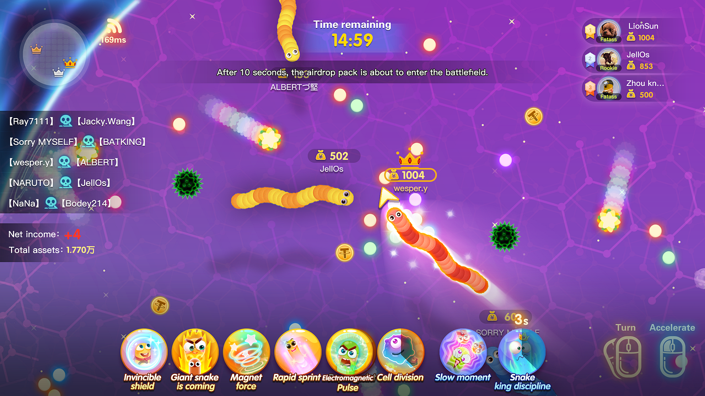 TRON Brings Slither.io and Battle Royale to the Blockchain with  HyperSnakes! | by TRON Arcade | Medium