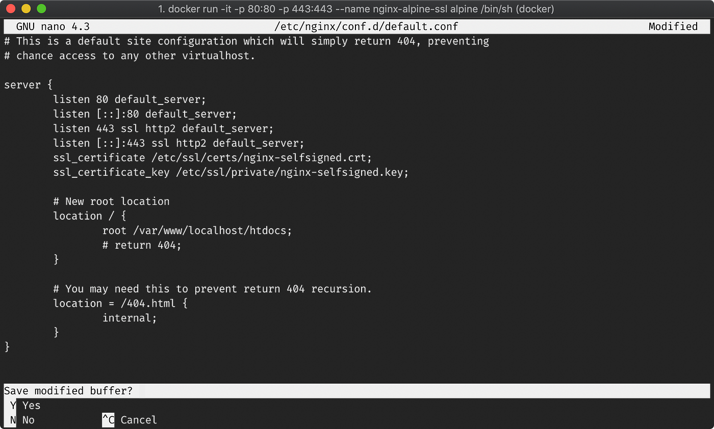 Configure Self-Signed SSL For Nginx Docker From A Scratch | by Manny |  Medium