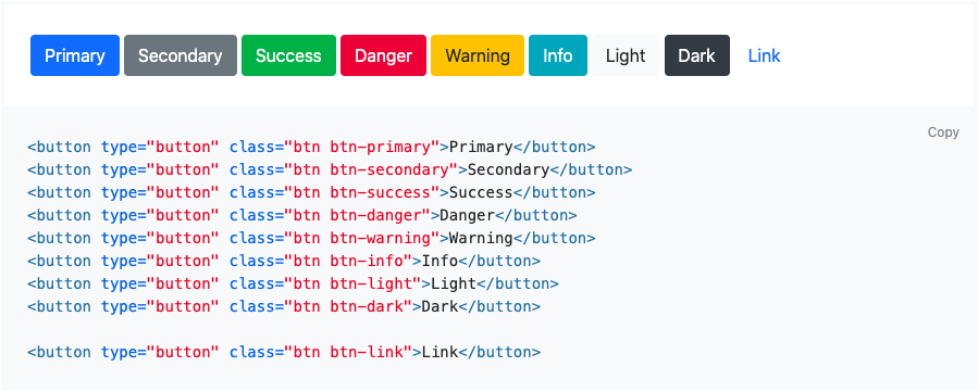 Buttons in Bootstrap