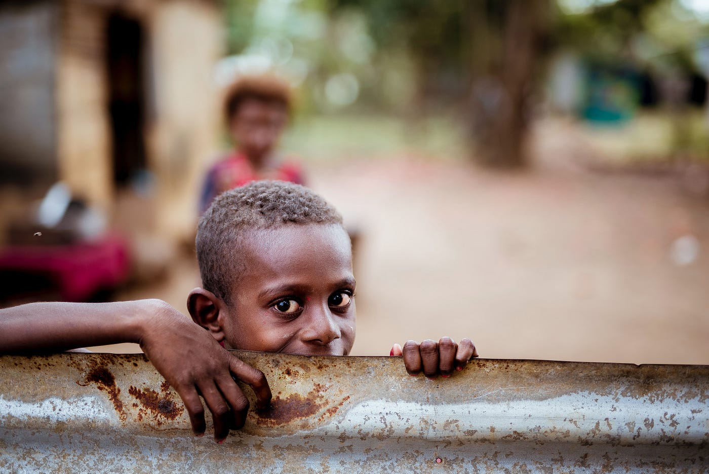 Black boy in Africa