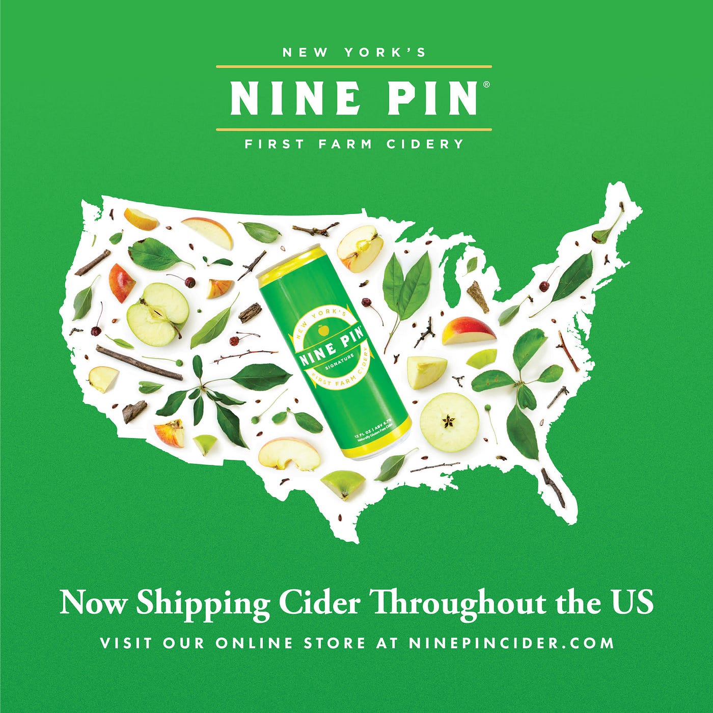 Nine Pin Cider announces shipping hard cider across United States by