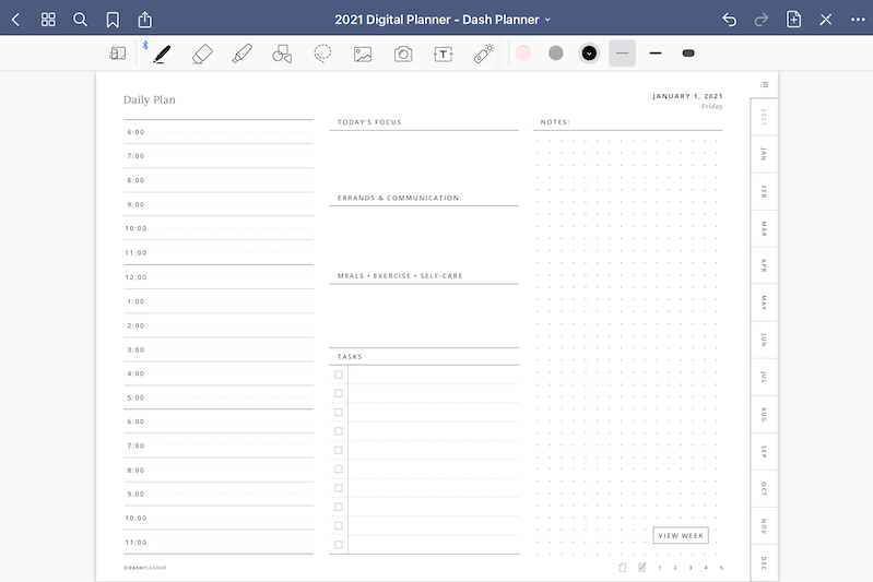 Free Bullet Journal Templates For Goodnotes