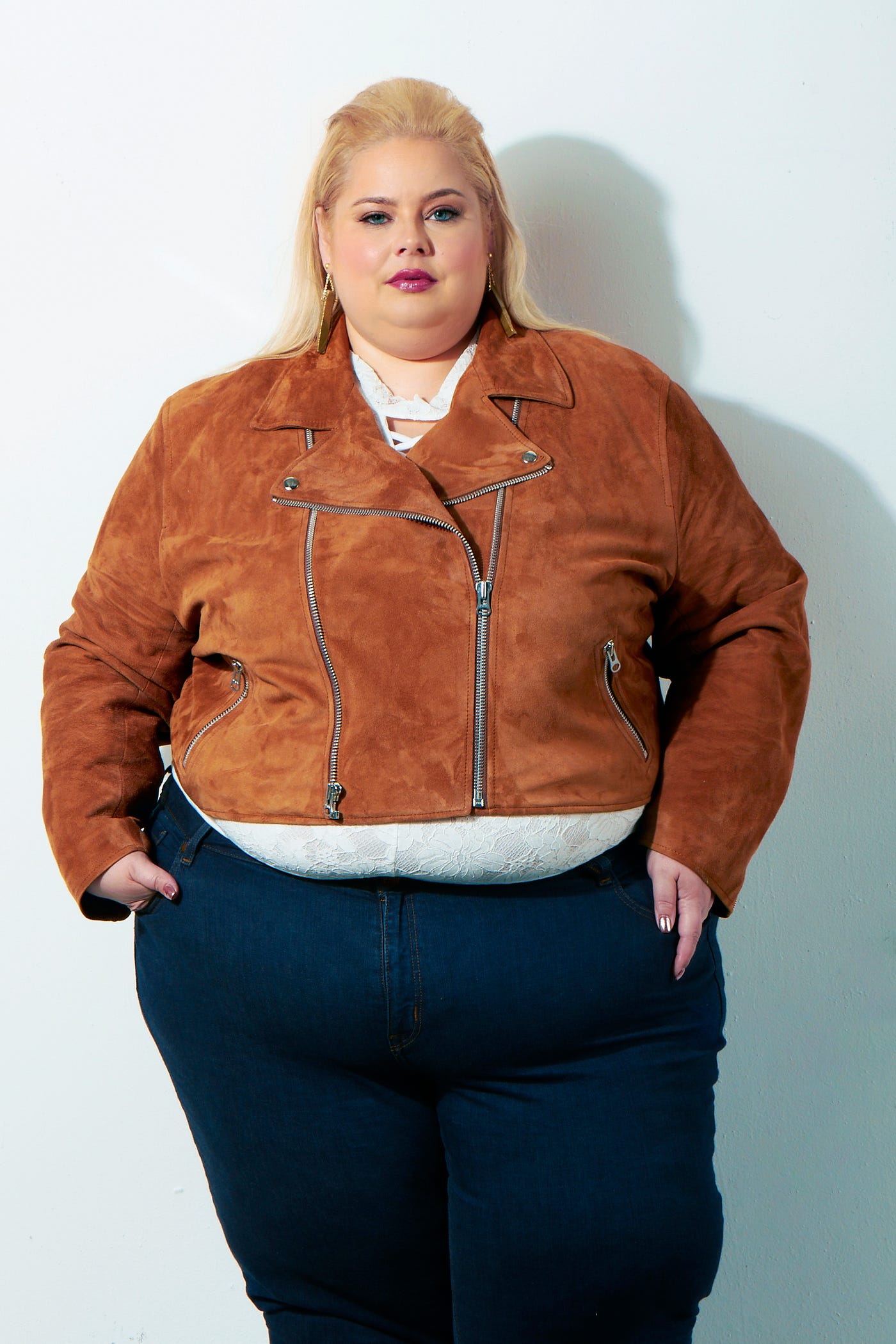 plus size leather jacket designer 