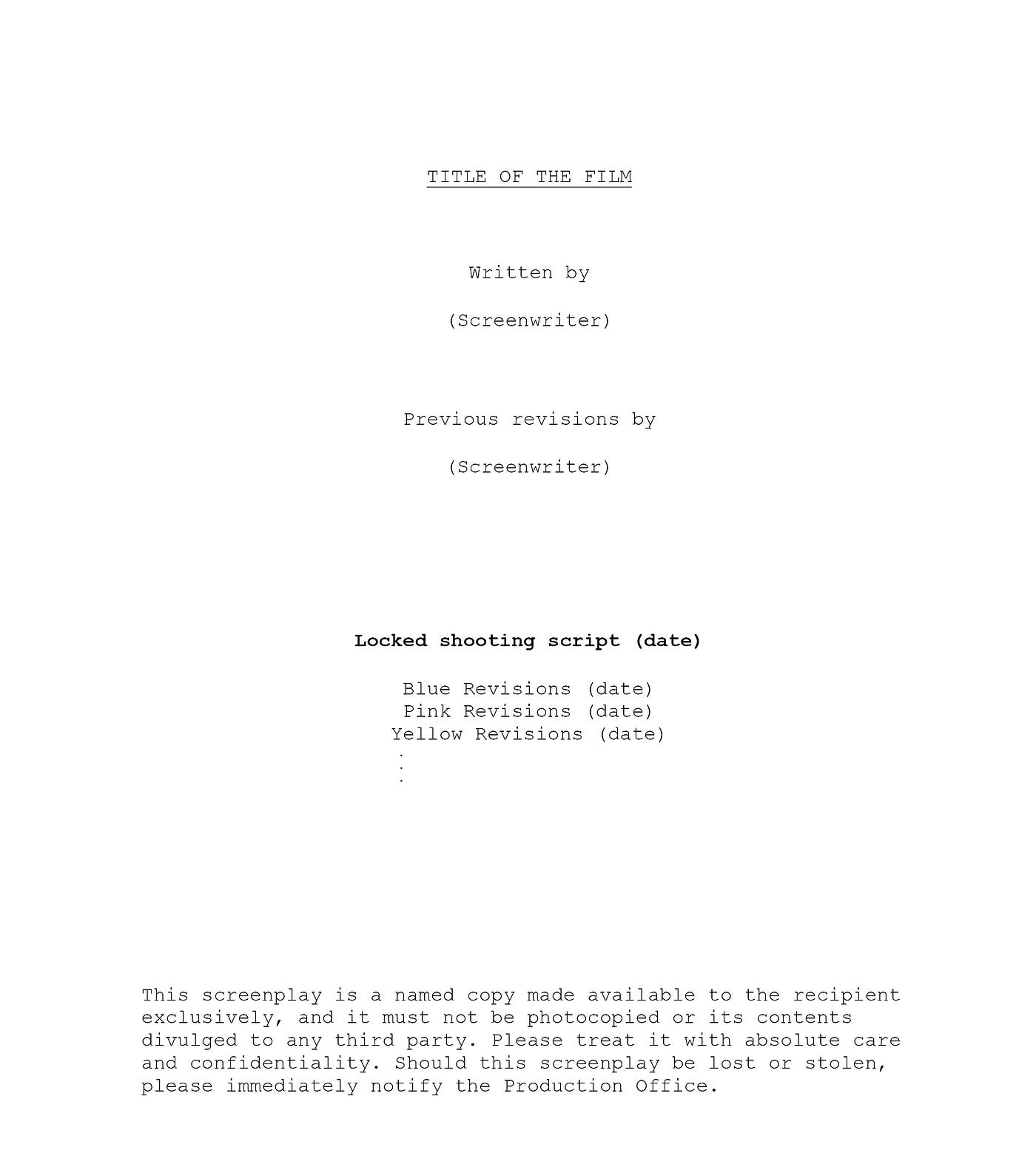 creating a title page movie magic screenwriter creating a title page movie magic screenwriter