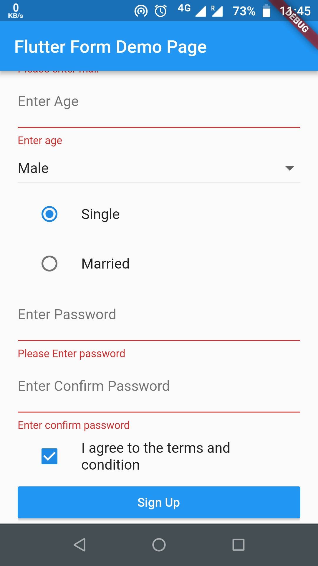 Sample Form — Part 2— Flutter. In part 1, we learned to create… | by ...