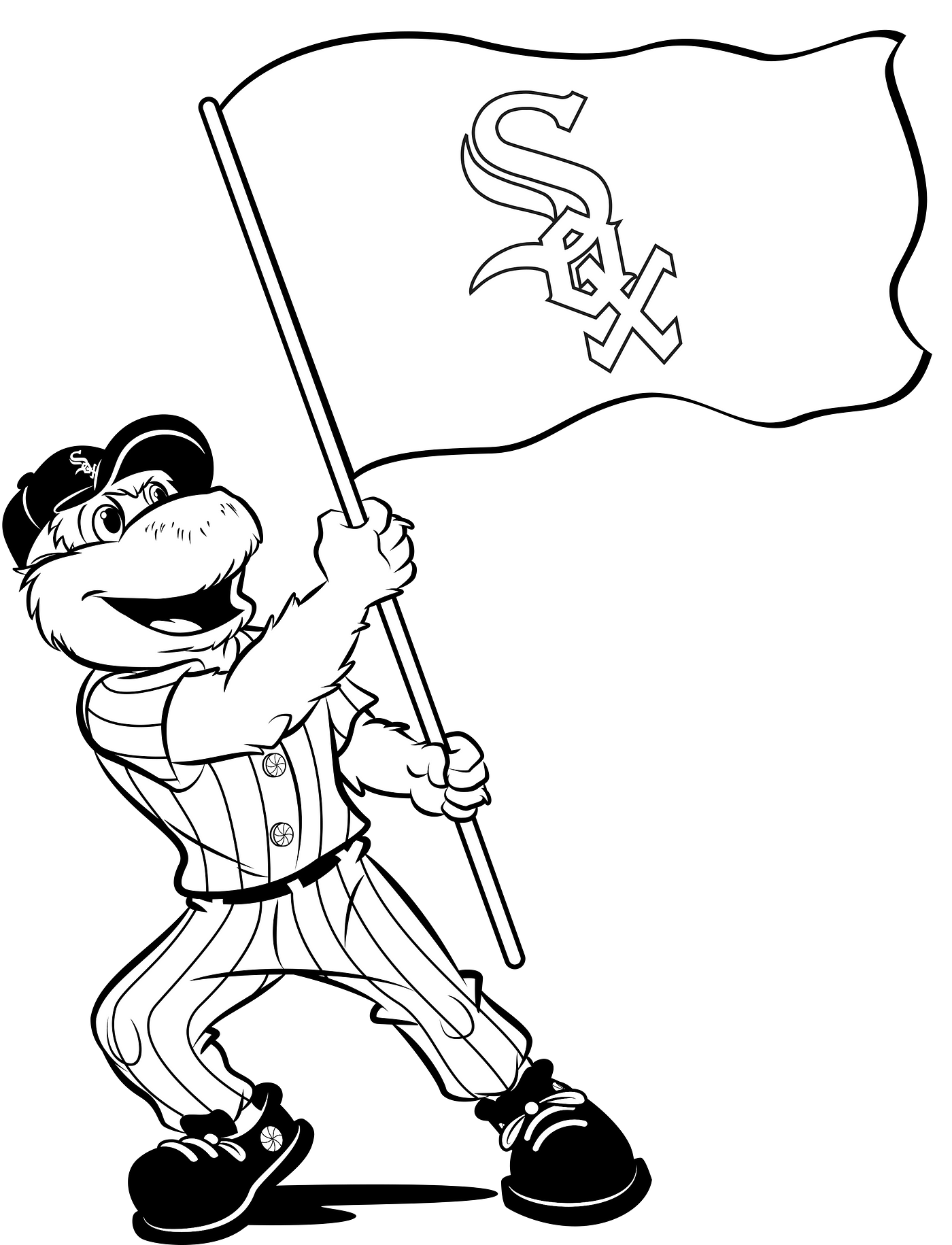 Southpaw S Coloring Pages By Chicago White Sox Inside The White Sox