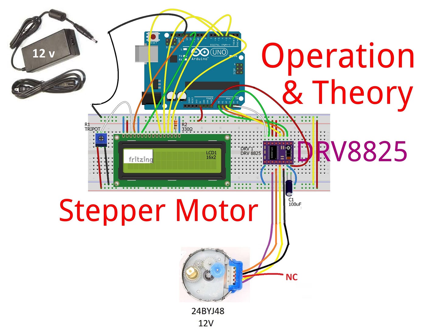 DRV8825 Driver & Stepper Motor 24BYJ48 | by J3 | Jungletronics | Medium