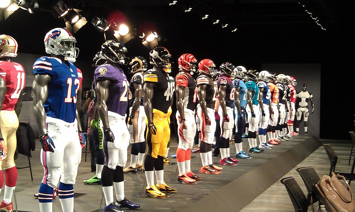 Ranking All 32 NFL Uniforms. NFL uniforms — there's the good, the… | by  Anthony Moraglia | The Phanzone | Medium