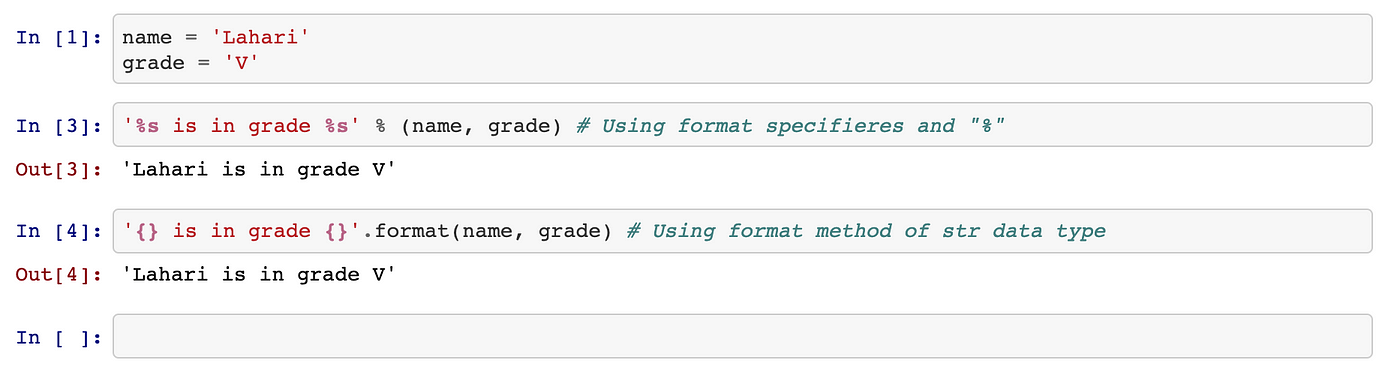 f-strings — Python 3.8 String formatting | by Krishna B | Medium