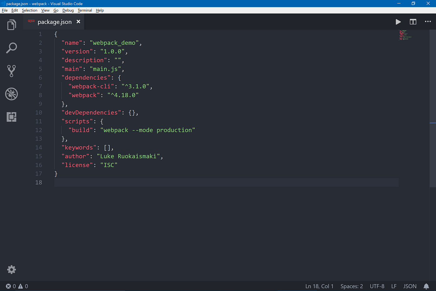 npm install webpack cli dependency