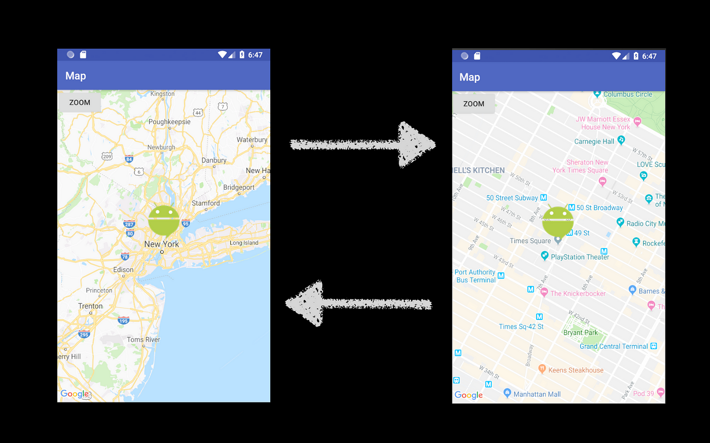 Android Google Maps Simple Usage — Custom Marker and Zoom Function | by  Laurence Liu | Medium