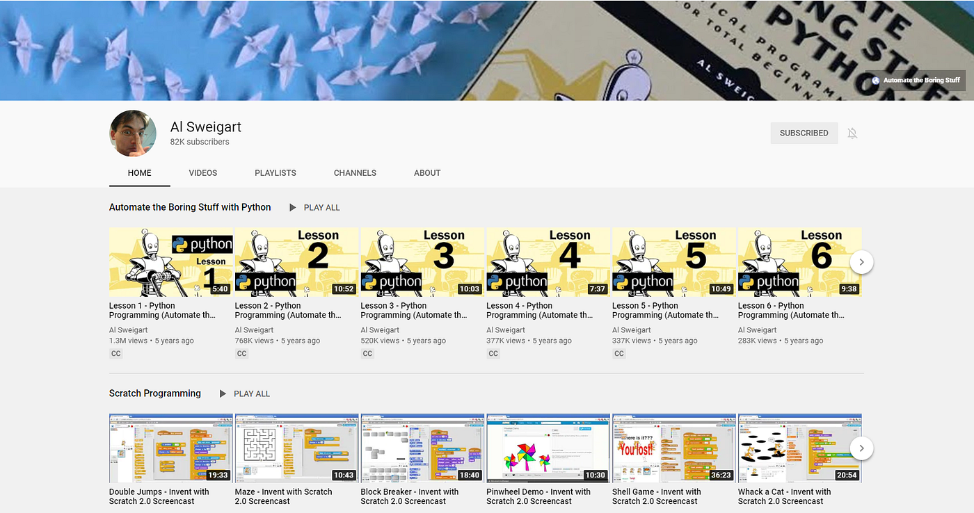 The Best Youtube Channels To Learn Python | The AI Enthusiast