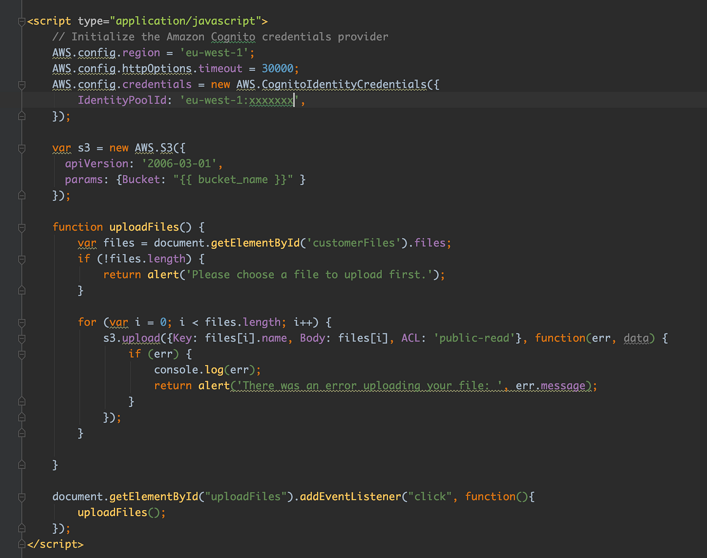 AWS S3 Javascript SDK multifile upload in the browser by John Paul