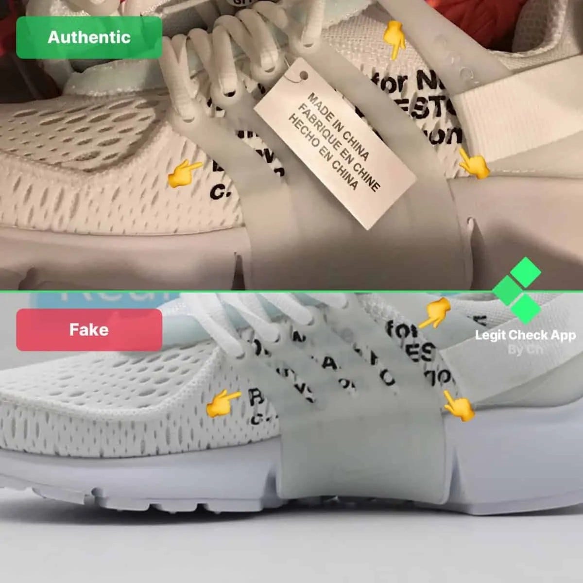 Off White Air Presto White Legit Check Guide Real Vs Fake Ow Air Presto White By Legit Check By Ch Medium