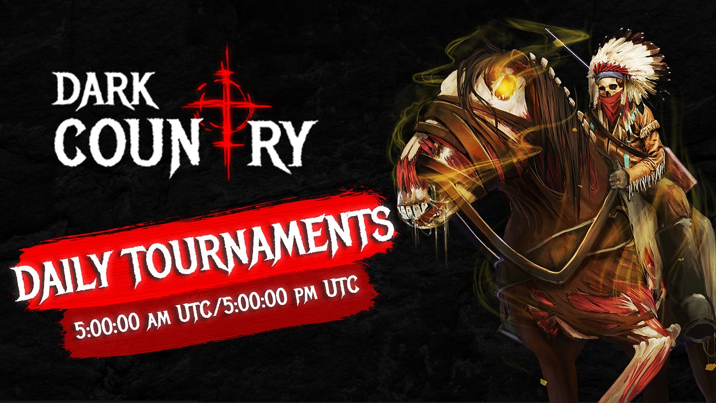 Let the Battle begin: Dark Country Daily Tournaments 2021📣 We are launching Dark Country Daily Tournaments! Join to win precious rewards and kick some ass!💣 This is TOTALLY free to join, NO tickets required! Daily tournaments will take place twice a day EVERYDAY at 5:00:00 am UTC/5:00:00 pm UTC 💀 First week — Sheriff`s Office members ONLY.