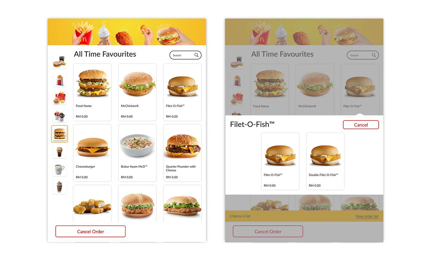 🍔 McDonald’s kiosk ordering system — a UX case study by Cs Leong UX
