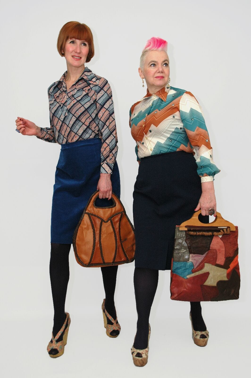 Martha and Saskia, Who Love Old Clothes (50 and 56) | by Age of ...