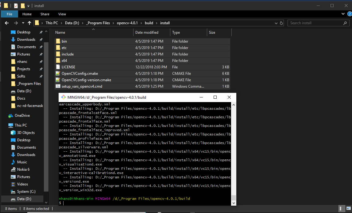 Build opencv4.0.1 & opencv_contrib on Windows | by Nhan Cao | Medium