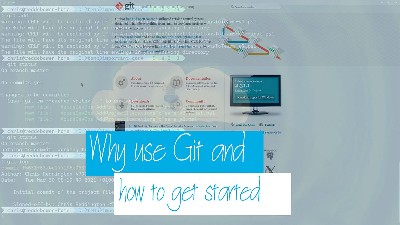Cloud Drops — Git 101 — Why use Git, and how to get started