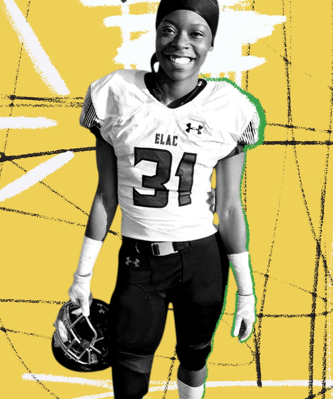 Toni Harris Believes She Belongs On The Football Field | by Nicole Nguyen |  Pridesource Today | Medium