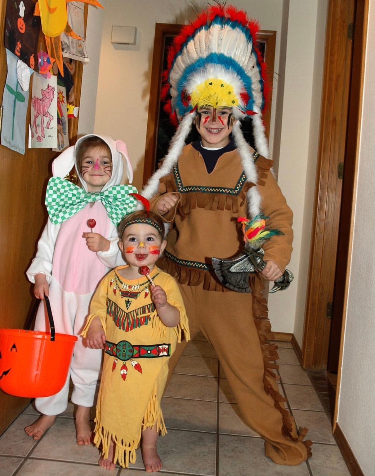 He Wore a Pocahontas Dress. I bought a Pocahontas dress for my… by