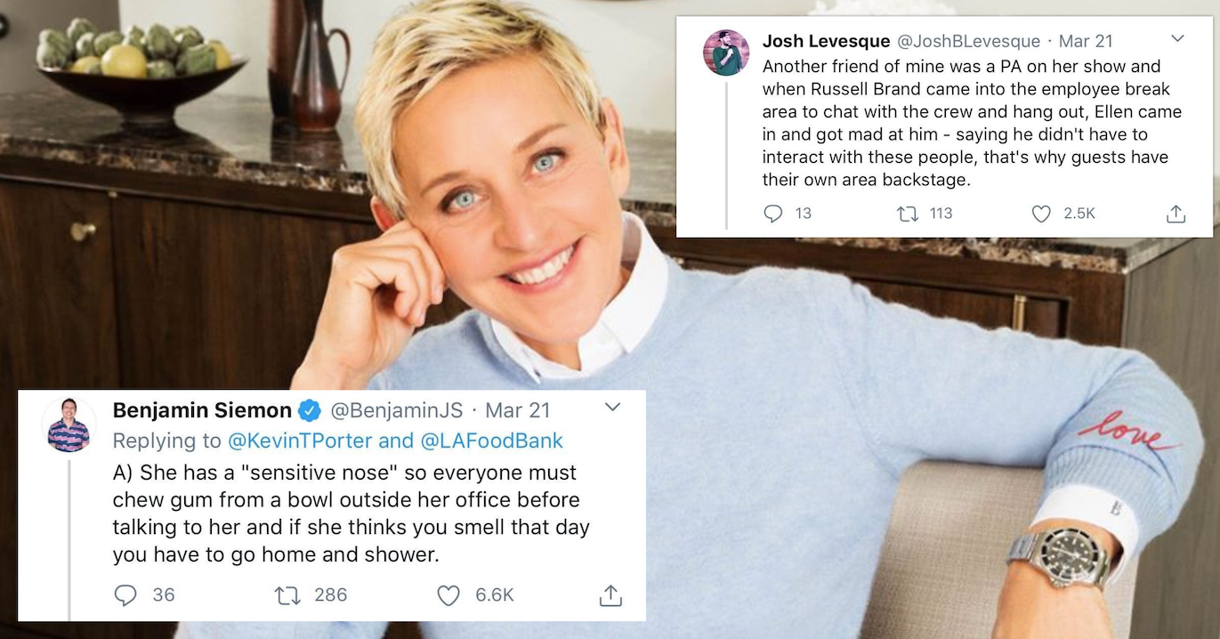 Ellen DeGeneres Publicly Accused of Being a Generally Mean Person | by  Gillian Sisley | The Clever Quill | Medium