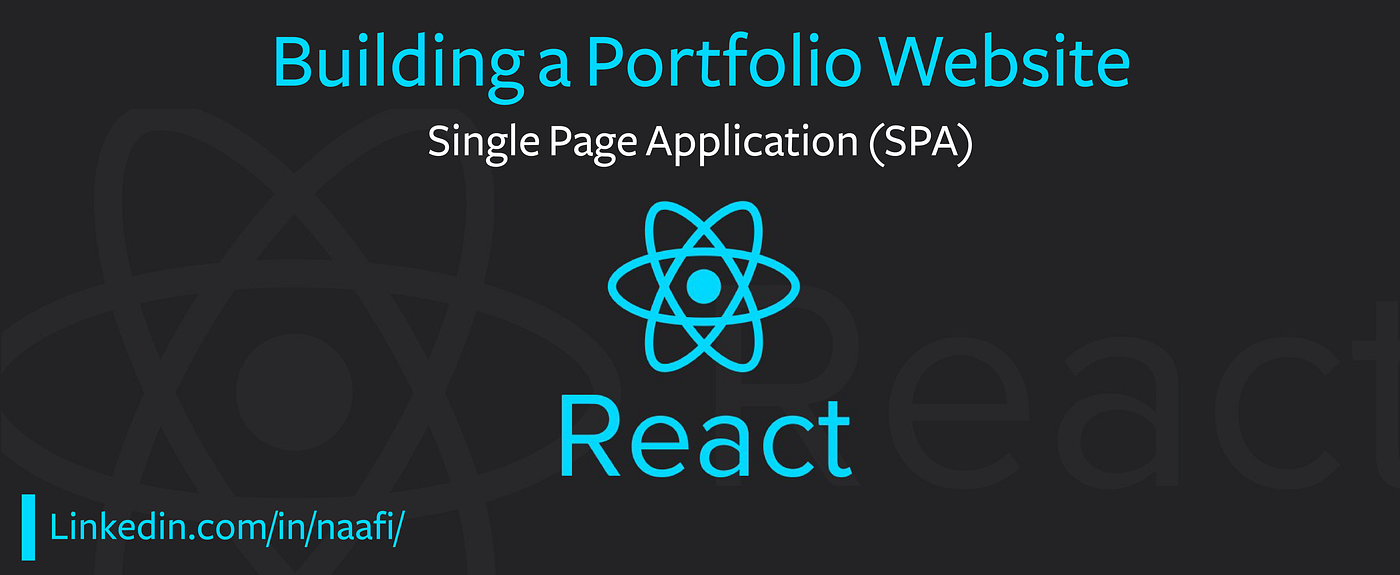 Learn React JS — Build A Portfolio Single Page Application (SPA) | By ...