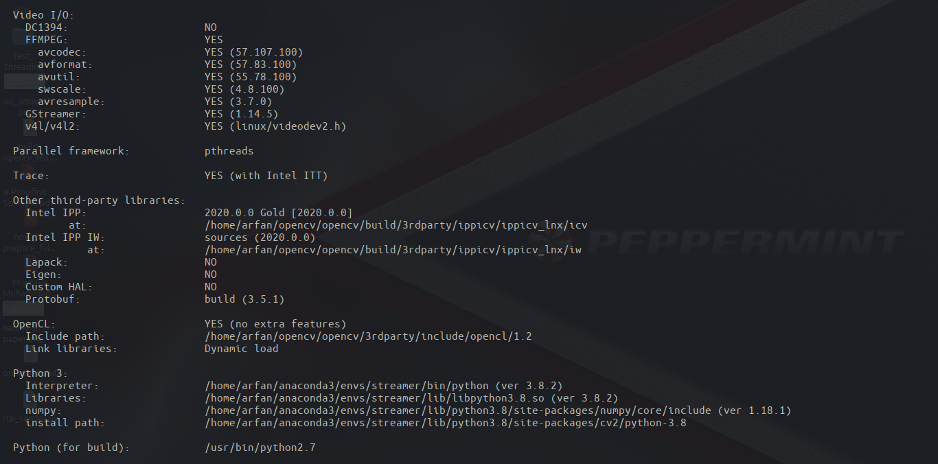 Build OpenCV 4 from source with Gstreamer (Ubuntu/Zorin/Peppermint) | by  Alcatraz47 | Medium