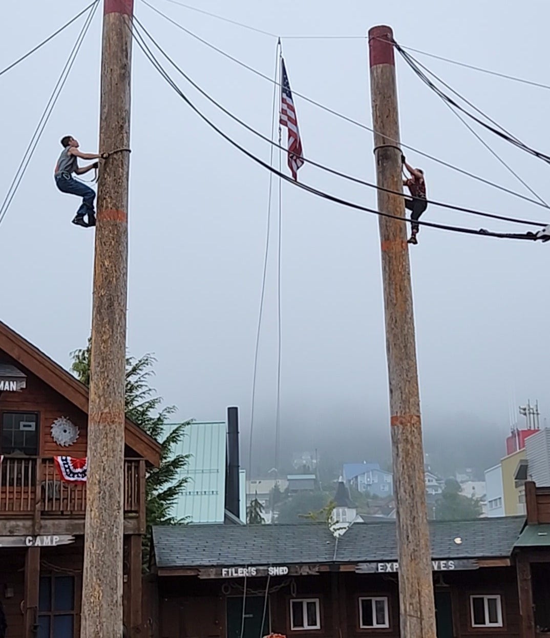 The Great Alaskan Lumberjack Show in Juneau by Jane Kaufman Karen