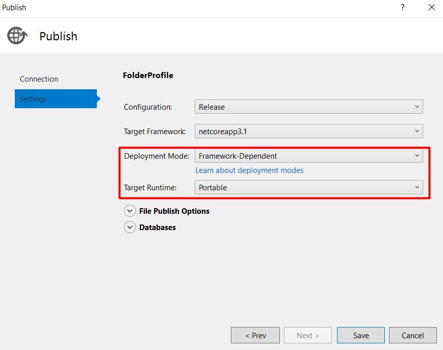 Publishing the web app