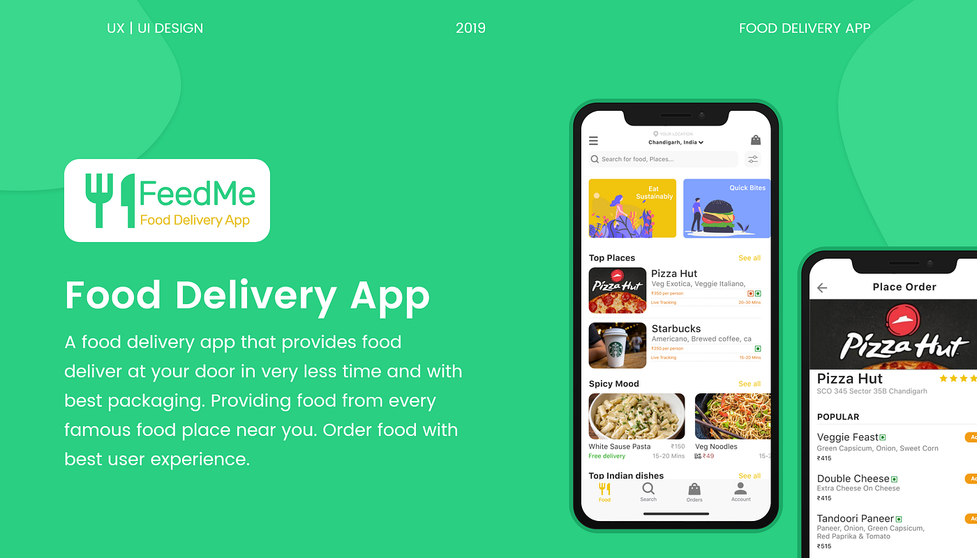Food delivery App (Case Study). Introduction by Sachin Mittal UX