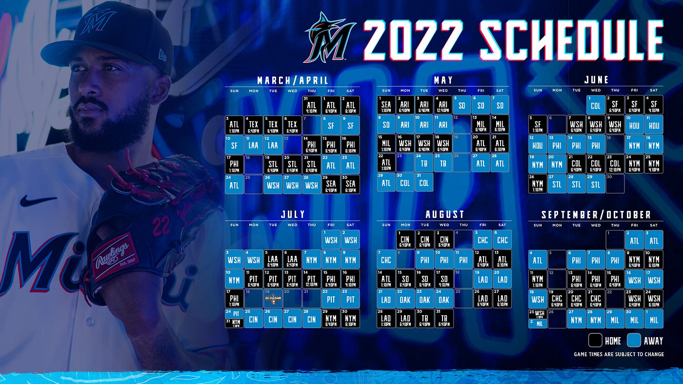 Miami Marlins Announce 2022 Regular Season Schedule | by Marlins Media |  Beyond The Bases
