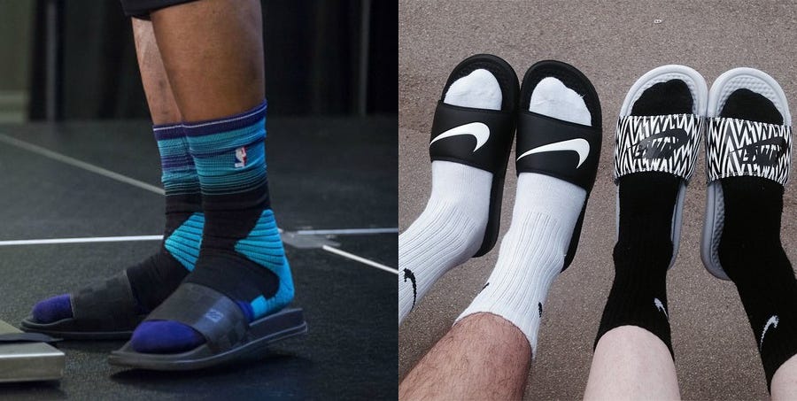 Why Are We Wearing Sandals With Socks? | by Andrew Fiouzi | MEL Magazine |  Medium