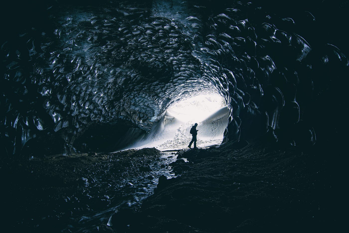 View inside cave